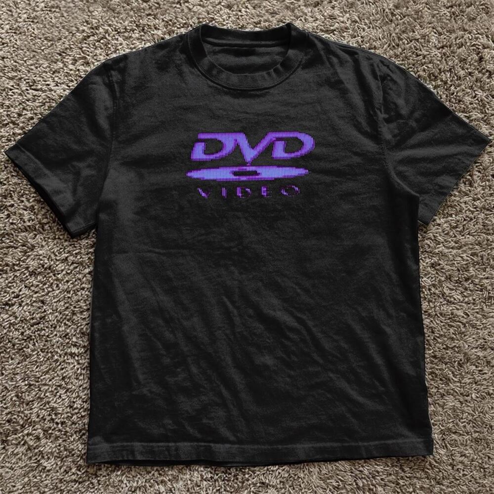 Black Purple Dvd Video Tee